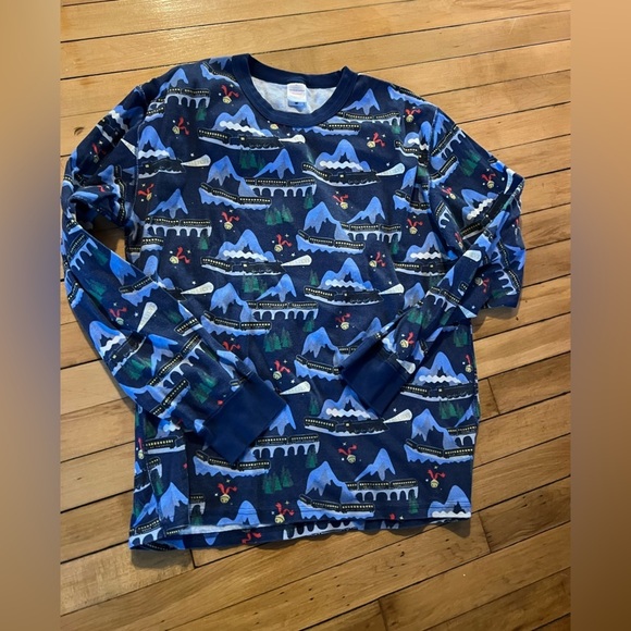 Hanna Andersson Blue Mountain Pajama Top - Picture 1 of 3